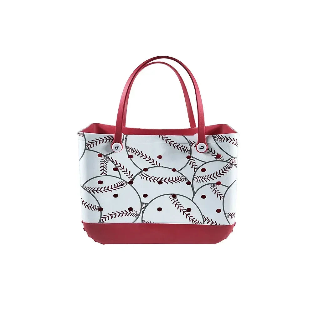 EVA Beach Tote Bag Waterproof Large Capacity Handbag Women Trendy Shoulder Bags Shopping Bogg Bag Travel Picnic Storage Basket