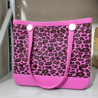 EVA Beach Tote Bag Waterproof Large Capacity Handbag Women Trendy Shoulder Bags Shopping Bogg Bag Travel Picnic Storage Basket