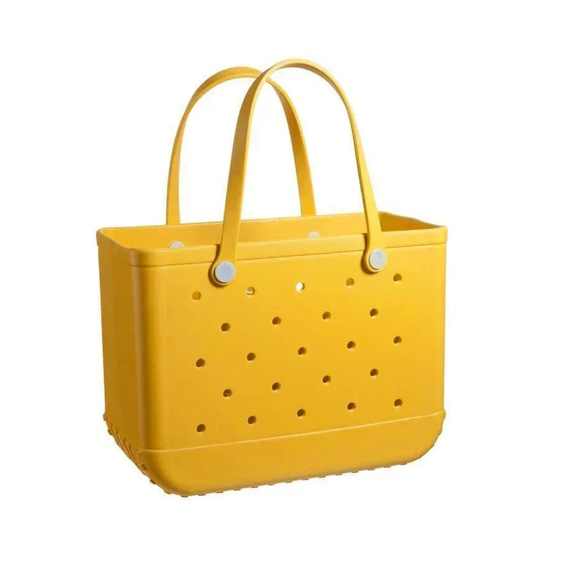 EVA Beach Tote Bag Waterproof Large Capacity Handbag Women Trendy Shoulder Bags Shopping Bogg Bag Travel Picnic Storage Basket