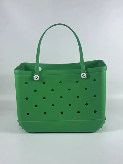 EVA Beach Tote Bag Waterproof Large Capacity Handbag Women Trendy Shoulder Bags Shopping Bogg Bag Travel Picnic Storage Basket