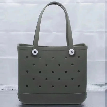 EVA Beach Tote Bag Waterproof Large Capacity Handbag Women Trendy Shoulder Bags Shopping Bogg Bag Travel Picnic Storage Basket