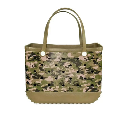 EVA Beach Tote Bag Waterproof Large Capacity Handbag Women Trendy Shoulder Bags Shopping Bogg Bag Travel Picnic Storage Basket
