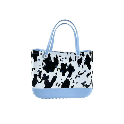 EVA Beach Tote Bag Waterproof Large Capacity Handbag Women Trendy Shoulder Bags Shopping Bogg Bag Travel Picnic Storage Basket