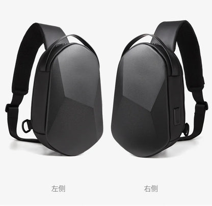 EVA Design 3.0 USB Charging Crossbody Bag Shoulder Bags Male Waterproof Short Trip Chest Bag Pack for Men Sling Bag