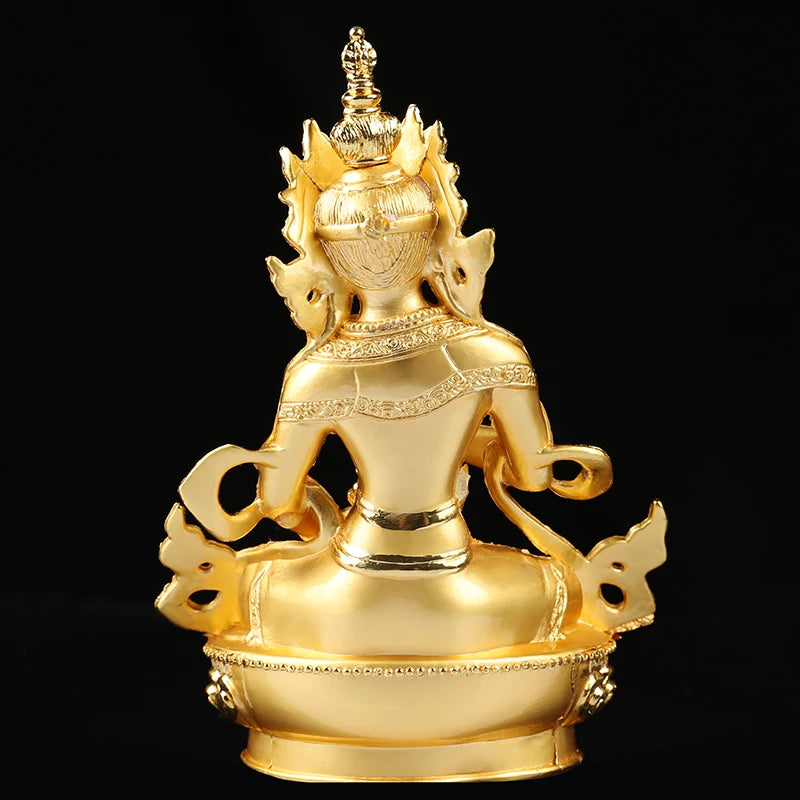 Efficacious Vajrasattva/Kingkong Gilding 14.5cm Gold Buddha Alloy Metal Buddhist Suppliers Home/ Office Decorate Statue Craft