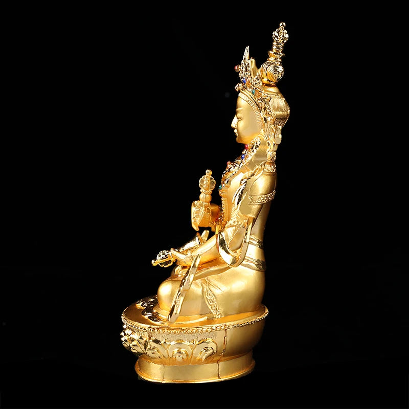 Efficacious Vajrasattva/Kingkong Gilding 14.5cm Gold Buddha Alloy Metal Buddhist Suppliers Home/ Office Decorate Statue Craft