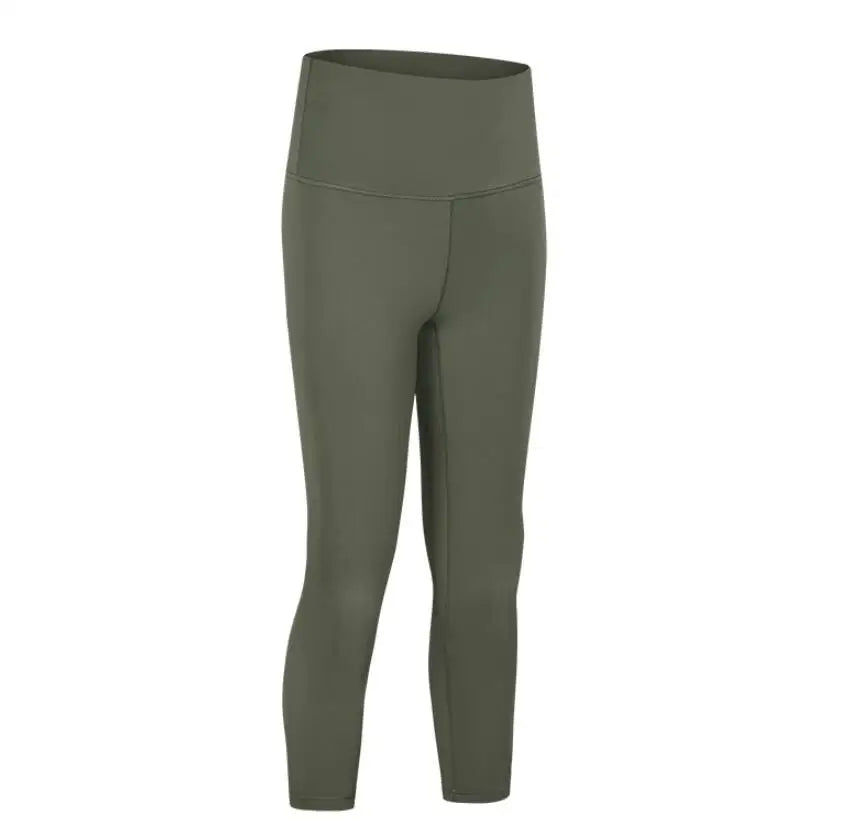 Elastic Capris Women Leggings Summer Balck High Waist Solid colors