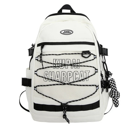 Elastic Multipocket Nylon Women Backpack Female Big Waterproof Back Bag Portable School Backpack For Girl Student Schoolbag Cool