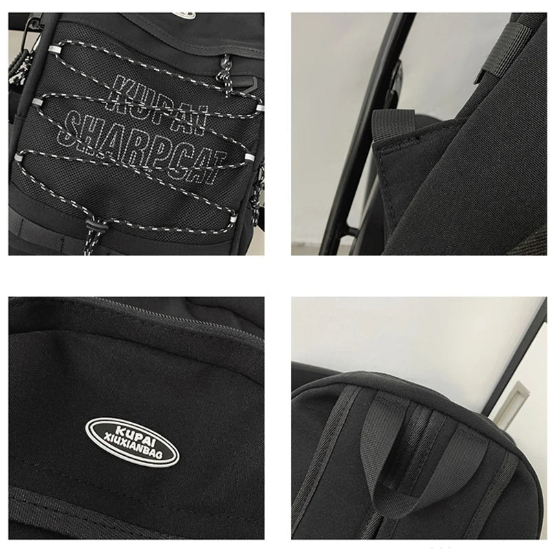 Elastic Multipocket Nylon Women Backpack Female Big Waterproof Back Bag Portable School Backpack For Girl Student Schoolbag Cool