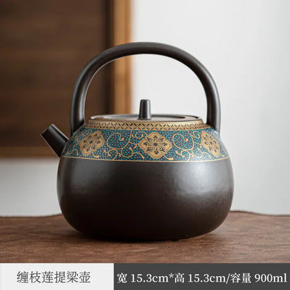 Electric Ceramic Stove Set Steam Tea Maker Tea-Boiling Stove Tea Set Household Automatic Tea Brewing Pot Internet Hot Glass Ce