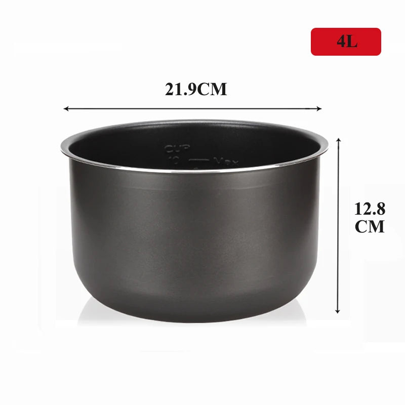 Electric Pressure Cooker Liner4L/5L/6L Non-stick Rice Pot Gall Black Crystal Inner accessories Parts cooking only suit Midea