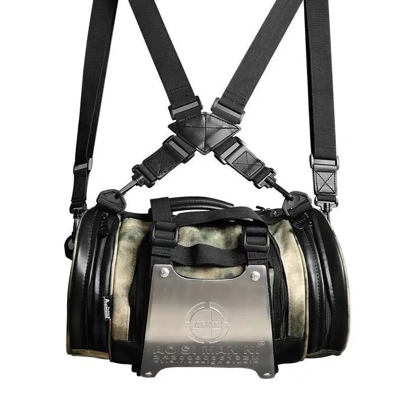 Electric bike backpack riding charter locomotive motorcycle bag sports men and women's fashion backpack outdoor dynamic alumin