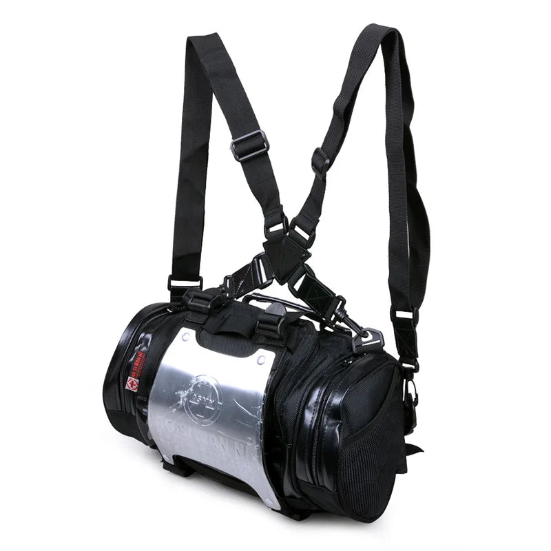 Electric bike backpack riding charter locomotive motorcycle bag sports men and women's fashion backpack outdoor dynamic alumin