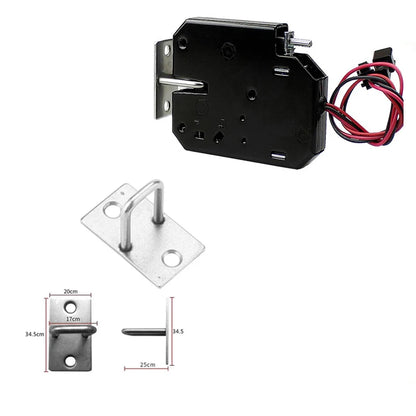 Electromagnetic lock DC 12V supermarket intelligent locker electronic lock access control  mailbox lock State feedback