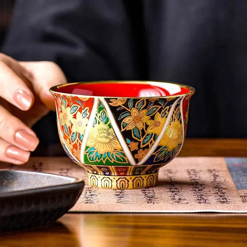 Elegant Ceramic Gaiwan Color Enamel Tea Tureen High Grade Chinese Porcelain Kung Fu Tea Cups Teaware Set Tea Bowl
