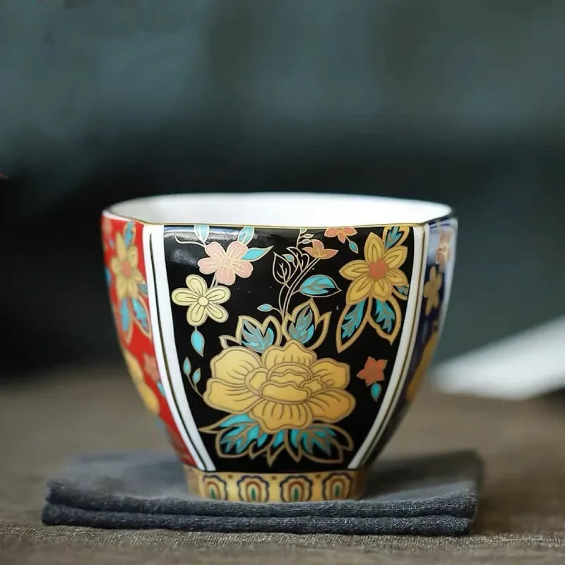 Elegant Ceramic Gaiwan Color Enamel Tea Tureen High Grade Chinese Porcelain Kung Fu Tea Cups Teaware Set Tea Bowl