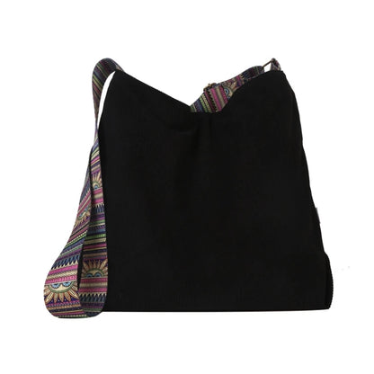 Elegant Corduroy Shoulder Bag Large Crossbody Handbag for Women for Shopping