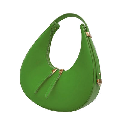 Elegant Crescent Crossbody Bag Underarm Bag Handbag PU Leather Shoulder Bag Messenger Bag Crossbody Bag for Women