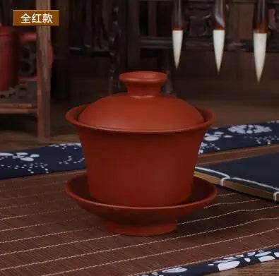 Elegant Gaiwan Chinese Tea Mugs, Purple Clay Tureen, Lid Bowl, Saucer, Tea Brew Cup, Yixing Teapot, High Quality, 11 Style