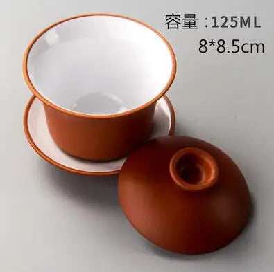 Elegant Gaiwan Chinese Tea Mugs, Purple Clay Tureen, Lid Bowl, Saucer, Tea Brew Cup, Yixing Teapot, High Quality, 11 Style