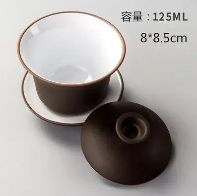 Elegant Gaiwan Chinese Tea Mugs, Purple Clay Tureen, Lid Bowl, Saucer, Tea Brew Cup, Yixing Teapot, High Quality, 11 Style