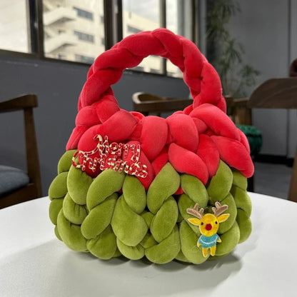 Elegant Handbag with Intricate Woven Details Christmas Holiday Gift Bag