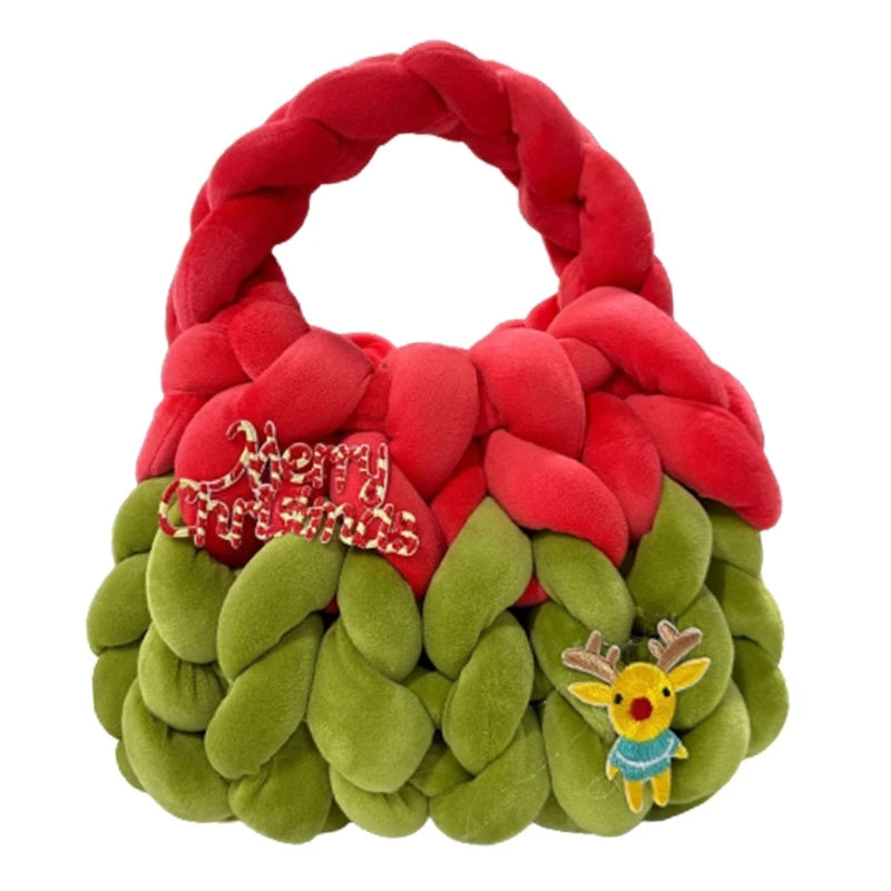 Elegant Handbag with Intricate Woven Details Christmas Holiday Gift Bag