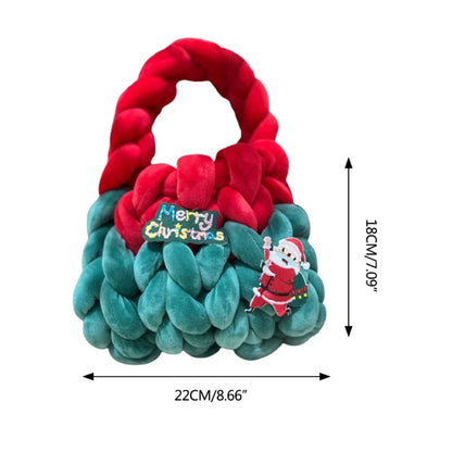 Elegant Handbag with Intricate Woven Details Christmas Holiday Gift Bag