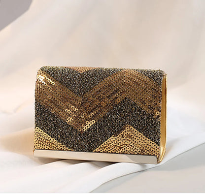 Elegant Plaid Women Crystal Evening bags Handbags and Purses Wedding Clutch purse Ladies Metal Clutches Chain Shoulder Bag gift