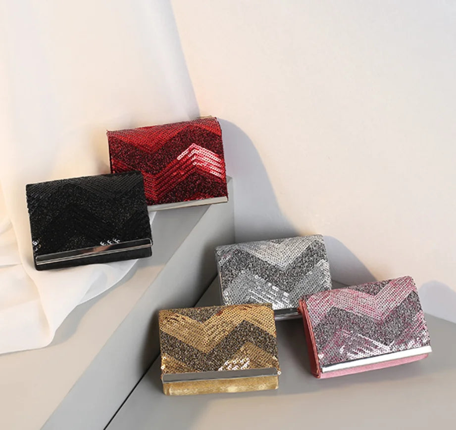 Elegant Plaid Women Crystal Evening bags Handbags and Purses Wedding Clutch purse Ladies Metal Clutches Chain Shoulder Bag gift
