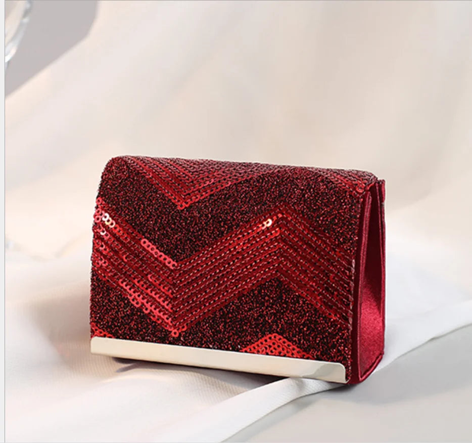 Elegant Plaid Women Crystal Evening bags Handbags and Purses Wedding Clutch purse Ladies Metal Clutches Chain Shoulder Bag gift