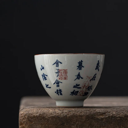 Elegant Porcelain Gaiwan Tea Set with Lid Chinese Lanting Xu Ceramic Tea Pot Tea Tureen Gongfu Sancai Tea Bowl Tea Cup Set