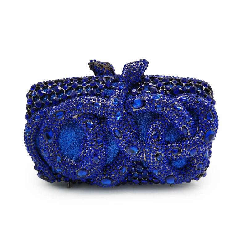 Elegant Red Crystal Bridal Wedding Clutch Bags Luxury Big Rhinestone Women Evening Clutches Bag Ladies Party Dinner Purses
