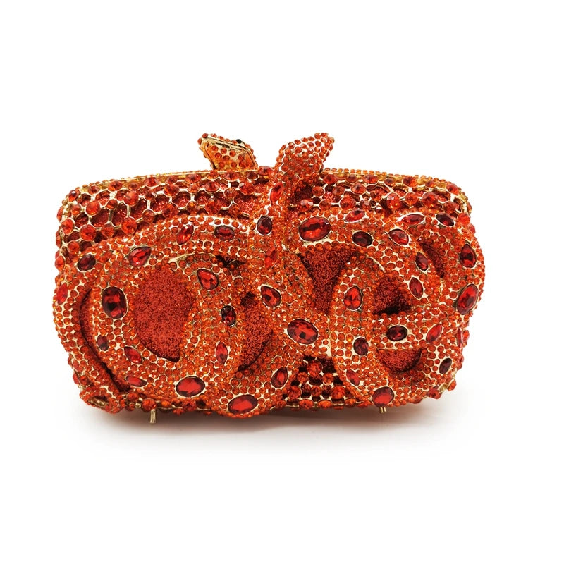 Elegant Red Crystal Bridal Wedding Clutch Bags Luxury Big Rhinestone Women Evening Clutches Bag Ladies Party Dinner Purses