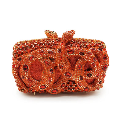 Elegant Red Crystal Bridal Wedding Clutch Bags Luxury Big Rhinestone Women Evening Clutches Bag Ladies Party Dinner Purses