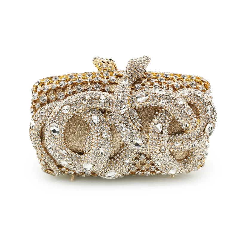 Elegant Red Crystal Bridal Wedding Clutch Bags Luxury Big Rhinestone Women Evening Clutches Bag Ladies Party Dinner Purses