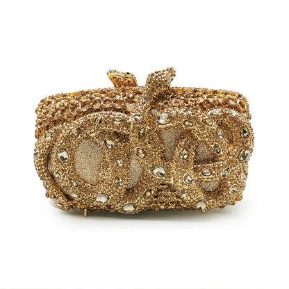 Elegant Red Crystal Bridal Wedding Clutch Bags Luxury Big Rhinestone Women Evening Clutches Bag Ladies Party Dinner Purses