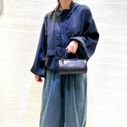 Elegant Solid Color Crossbody Bags Soft Sheepskin Luxury Genuine Leather Womens Shoulder Bag Fashion All-match Cylinder Bag