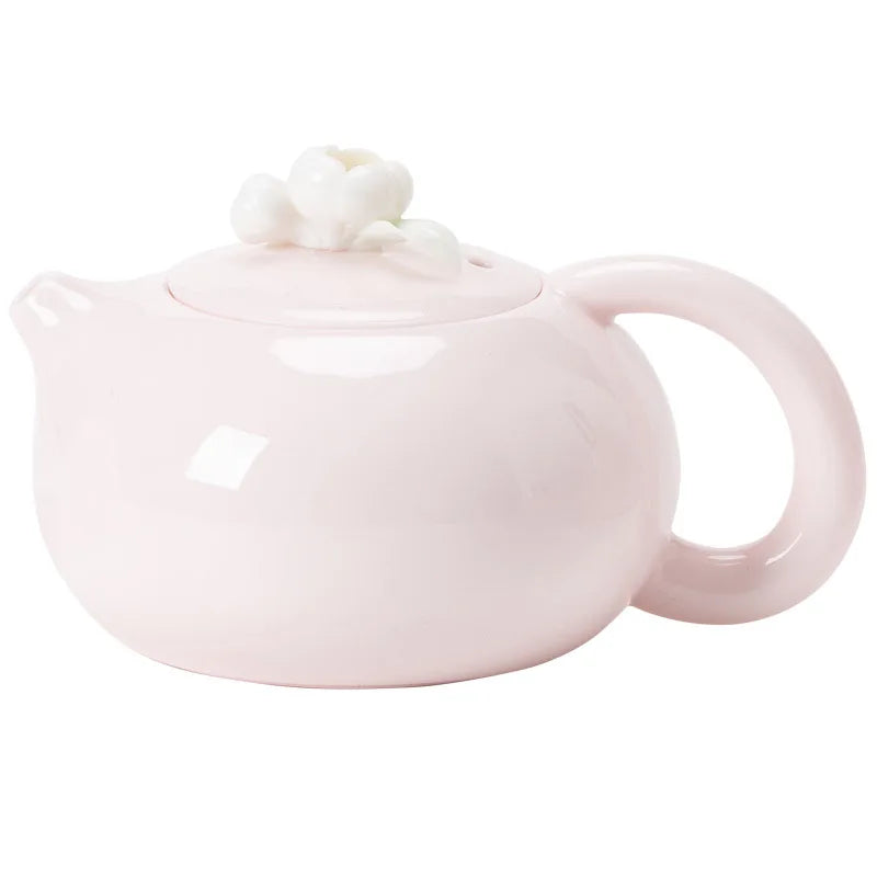 Elegant Xishi Teapot Chinese Porcelain Kungfu Teaware Tea Pot Set Handmade Tea Kettles Green Tea High Grade Tea Infuser