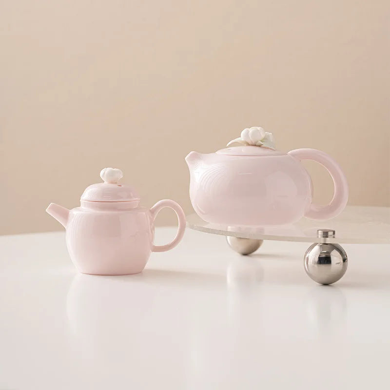 Elegant Xishi Teapot Chinese Porcelain Kungfu Teaware Tea Pot Set Handmade Tea Kettles Green Tea High Grade Tea Infuser
