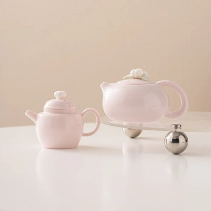 Elegant Xishi Teapot Chinese Porcelain Kungfu Teaware Tea Pot Set Handmade Tea Kettles Green Tea High Grade Tea Infuser