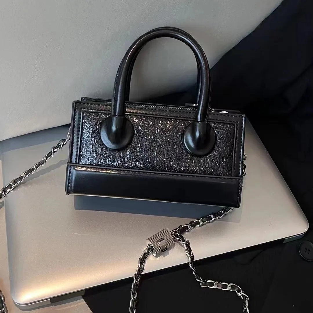 Elegant and fashionable women's small square bag with a high-end feeling, one shoulder crossbody bag