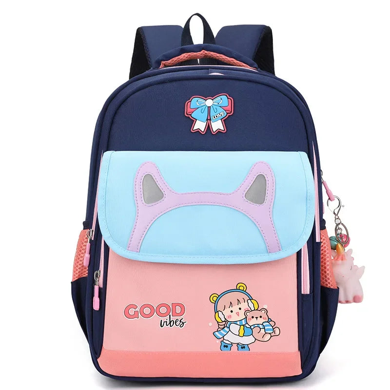 Elementary Kindergarten Bookbags with Boys and Grils Lightweight School Backpack Bag Cartoon Waterproof Outdoor Backpack