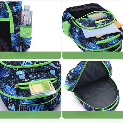 Elementary School Orthopedic Student Bookbag Girl Unicorn Boy Luminous Dinosaur Lightweight Backpack Double Shoulder School Bag