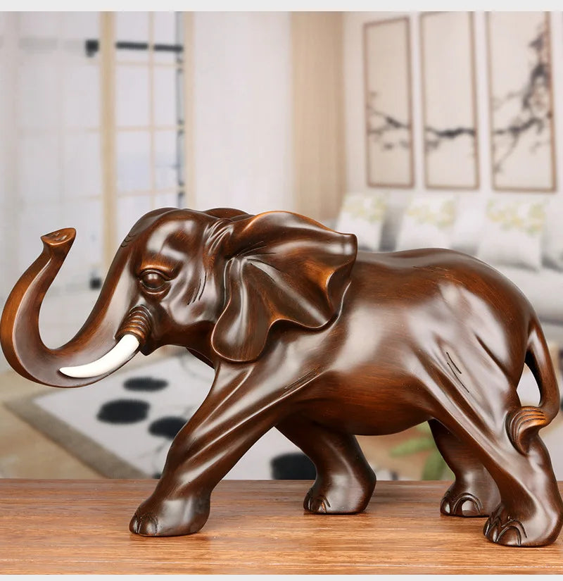 Elephant Ornament Resin Crafts Elephant Home Living Room TV Cabinet Decorations
