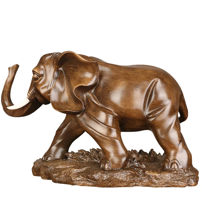 Elephant Ornament Resin Crafts Elephant Home Living Room TV Cabinet Decorations