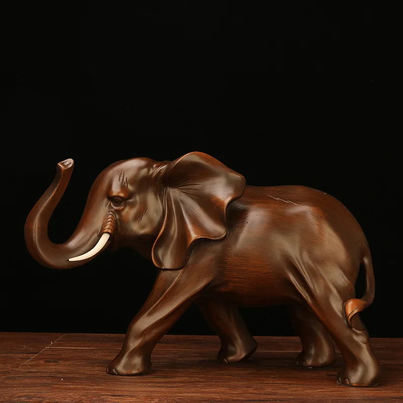 Elephant Ornament Resin Crafts Elephant Home Living Room TV Cabinet Decorations