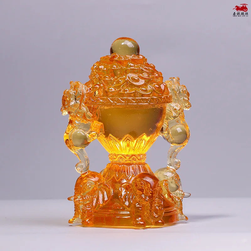 Elephant go for money Coloured glaze ornament Ingots living room home furnishing decoration crafts