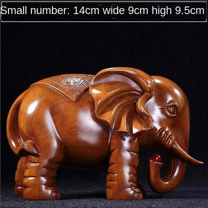 Elephant ornaments a pair of lucky feng shui elephant TV wine cabinet porch living room study decoration crafts opening gifts