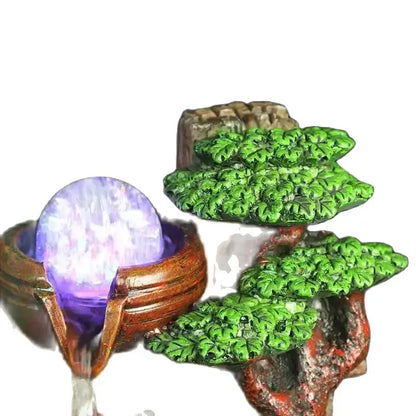 Elephant water landscape  home decoration indoor fleshier plant bonsai lucky rockery water fountain luck feng shui humidifier